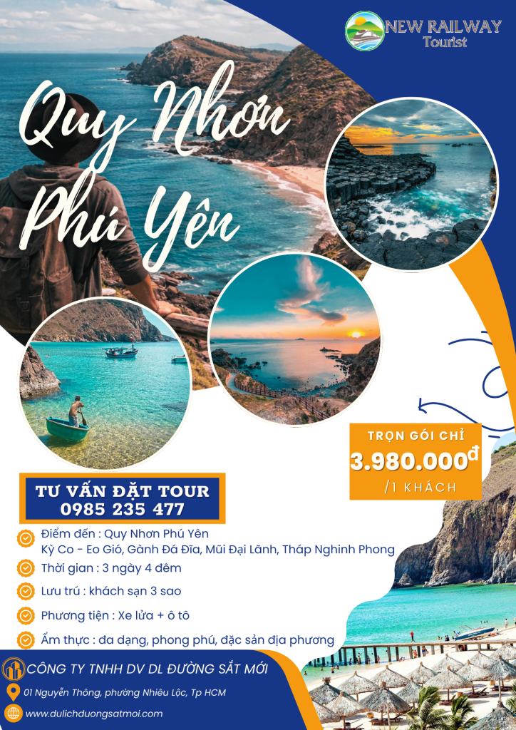 TOUR QUY NHƠN – ĐẢO KỲ CO – EO GIÓ – PHÚ YÊN – MŨI ĐIỆN ĐẠI LÃNH – THÁP NGHINH PHONG