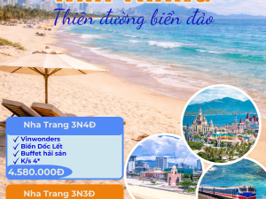 TOUR XE LỬA : NHA TRANG THỎA SỨC VUI CHƠI VINWONDERS – BIỂN DỐC LẾT