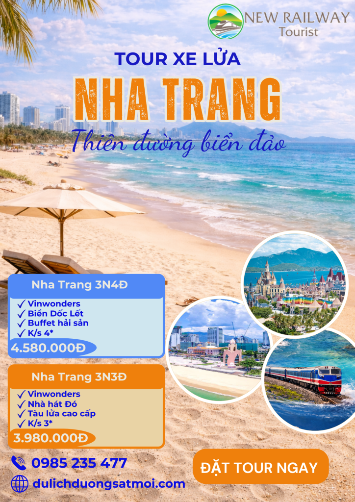 TOUR XE LỬA : NHA TRANG THỎA SỨC VUI CHƠI VINWONDERS – BIỂN DỐC LẾT